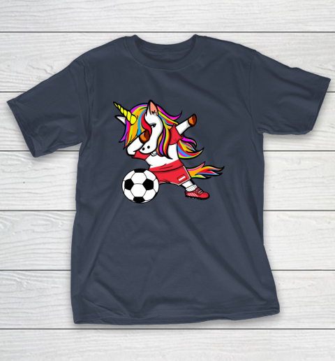 Dabbing Unicorn Austria Football Austrian Flag Soccer T-Shirt 16