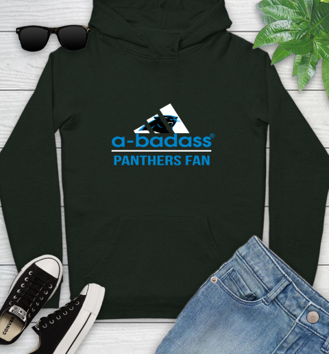 Carolina Panthers NFL Football A Badass Adidas Adoring Fan Sports Youth Hoodie 14