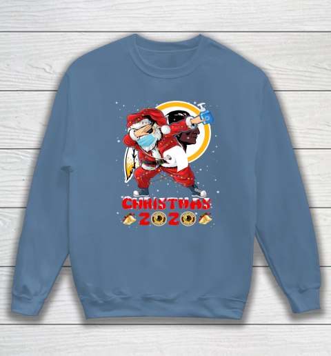 Washington Redskins Funny Santa Claus Dabbing Christmas 2020 NFL Sweatshirt 6
