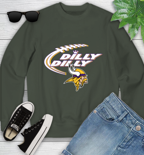 NFL Minnesota Vikings Dilly Dilly Football Sports Youth Sweatshirt 10