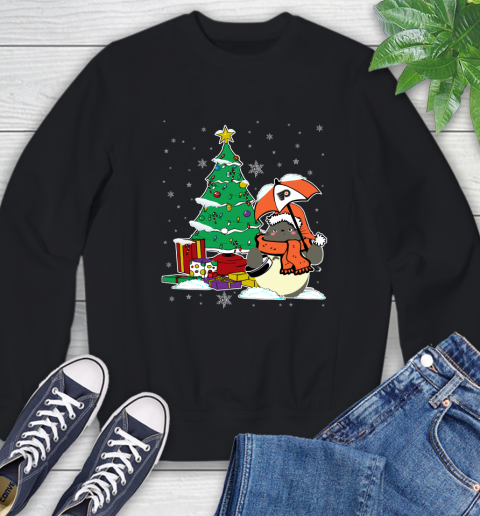 Philadelphia Flyers NHL Hockey Cute Tonari No Totoro Christmas Sports Sweatshirt
