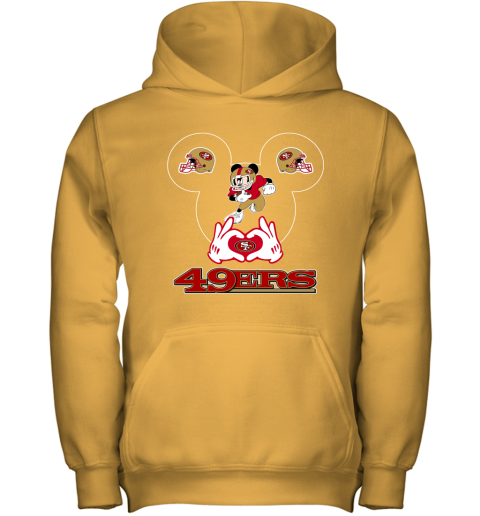 I Love The 49ers Mickey Mouse San Francisco 49ers Youth T-Shirt 