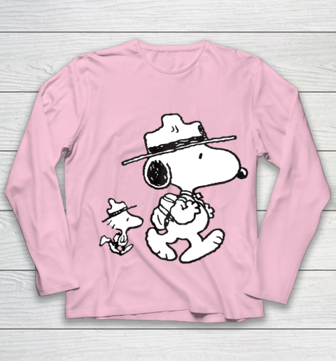 Funny Snoopy Woodstock Camping Youth Long Sleeve 6