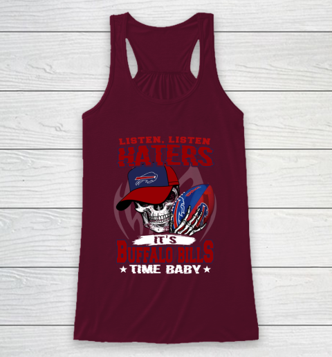 Listen Haters It is BILLS Time Baby NFL Racerback Tank 2