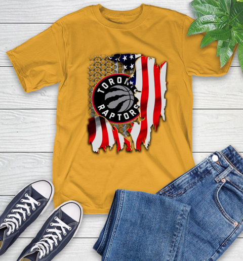 Toronto Raptors NBA Basketball American Flag T-Shirt 2