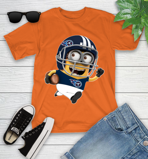 NFL Tennessee Titans Minions Disney Football Sports Youth T-Shirt 7