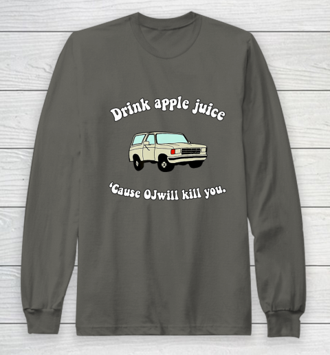 Drink Apple Juice Funny Long Sleeve T-Shirt 5