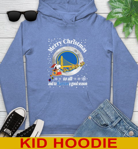 Golden State Warriors Merry Christmas To All And To Warriors A Good Season NBA Basketball Sports Youth Hoodie 12