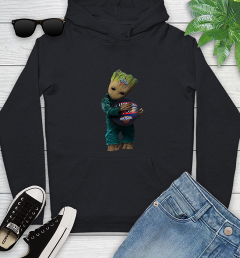 NBA Groot Guardians Of The Galaxy Basketball Sports New Orleans Pelicans Youth Hoodie 2