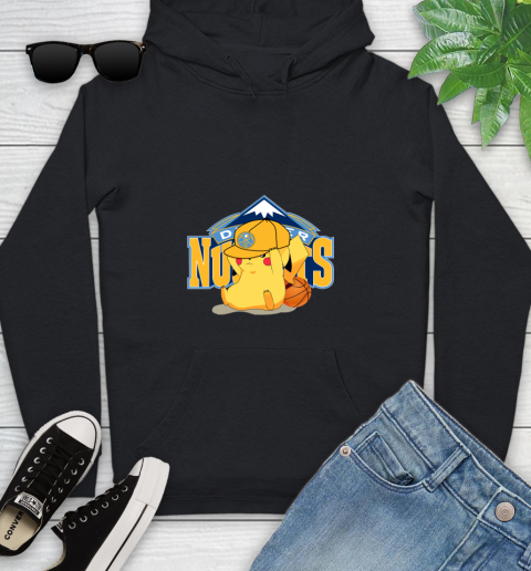 NBA Pikachu Basketball Sports Denver Nuggets Youth Hoodie 2