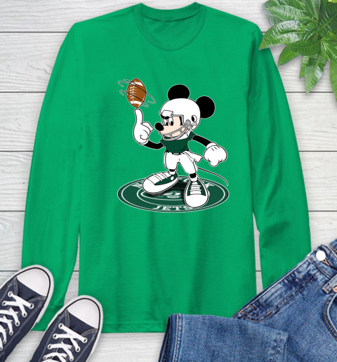 NFL Football New York Jets Cheerful Mickey Disney Shirt Long Sleeve T-Shirt 8