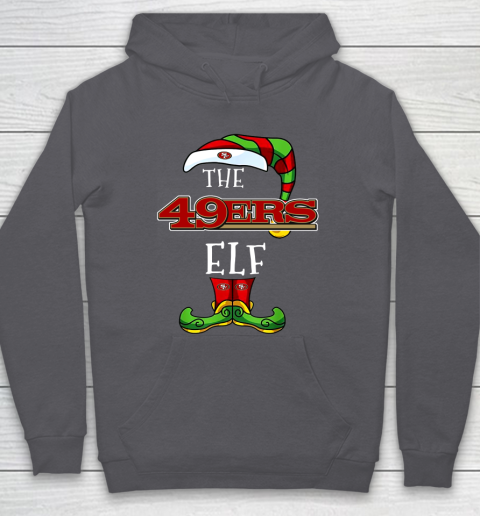 San Francisco 49ers Christmas ELF Funny NFL Hoodie 4