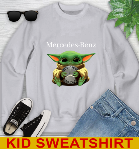 Star Wars Baby Yoda Hugs Mercedes Car Shirt 111