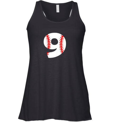 Ninth Birthday 9th BASEBALL Shirt  Number 9 Born in 2010 Racerback Tank