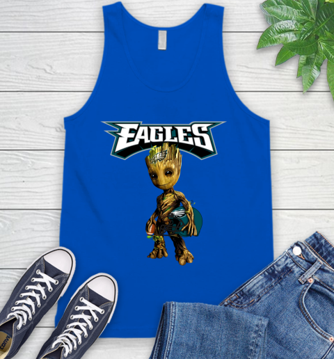 Philadelphia Eagles NFL Football Groot Marvel Guardians Of The Galaxy Tank Top 5