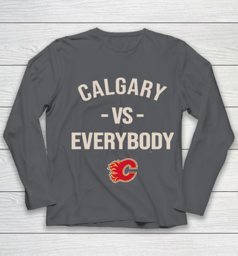 Calgary Flames Vs Everybody Youth Long Sleeve 6
