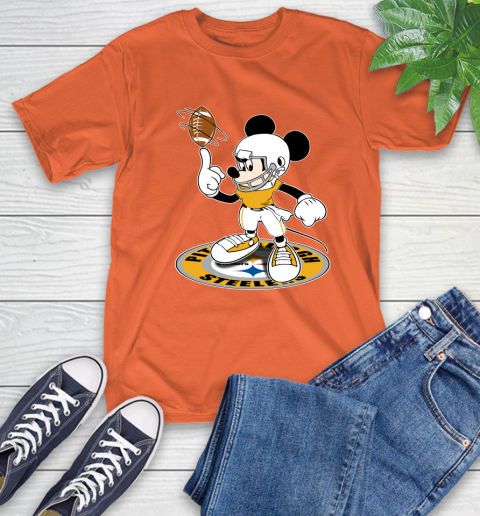 NFL Football Pittsburgh Steelers Cheerful Mickey Disney Shirt T-Shirt 5