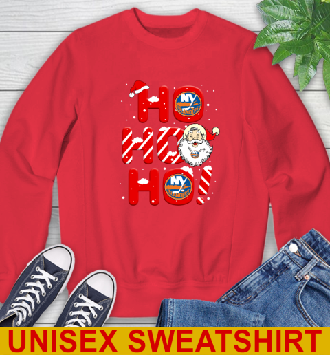 New York Islanders NHL Hockey Ho Ho Ho Santa Claus Merry Christmas Shirt Sweatshirt 12