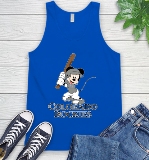 MLB Baseball Colorado Rockies Cheerful Mickey Mouse Shirt Tank Top 5