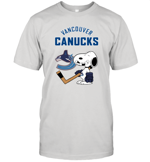 Vancouver Canucks Ice Hockey Broken Teeth Snoopy NHL Unisex Jersey Tee