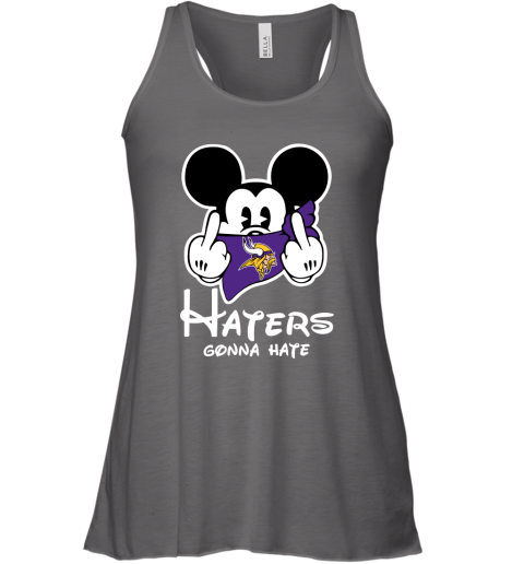 NFL Minnesota Vikings Haters Gonna Hate Mickey Mouse Disney Football T Shirt tqpMlnKqJUo flowy tank 32 95 151514 front dark grey heather