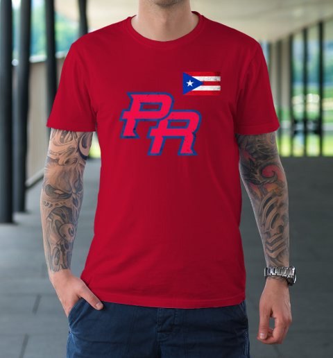 Puerto Rico 2023 Baseball Flag Pride red Boricua Puerto Rico T-Shirt 8