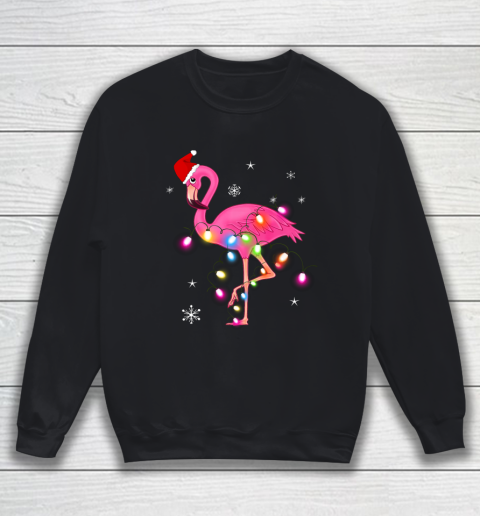 Pink Flamingo Christmas Sweatshirt
