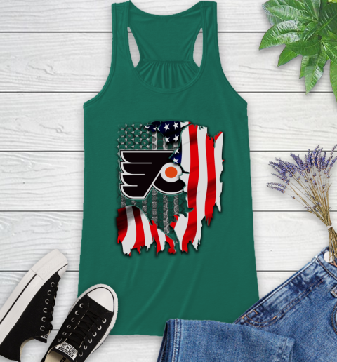 Philadelphia Flyers NHL Hockey American Flag Racerback Tank 6