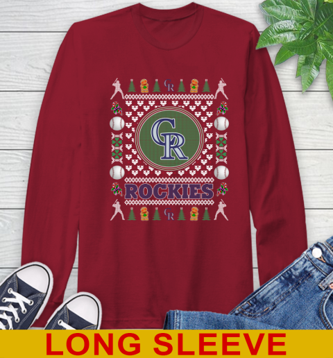 Colorado Rockies Merry Christmas MLB Baseball Loyal Fan Long Sleeve T-Shirt 9