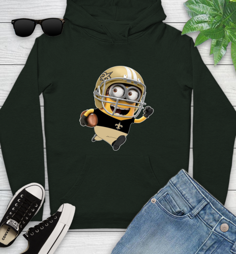 NFL New Orleans Saints Minions Disney Football Sports Youth Hoodie 13