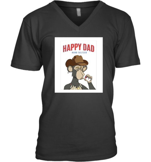 Happy Dad Merch Ape V-Neck T-Shirt