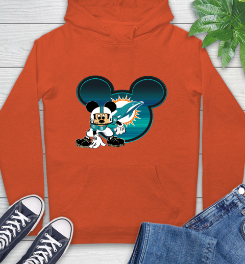 NFL Miami Dolphins Mickey Mouse Disney Football T Shirt Hoodie 5