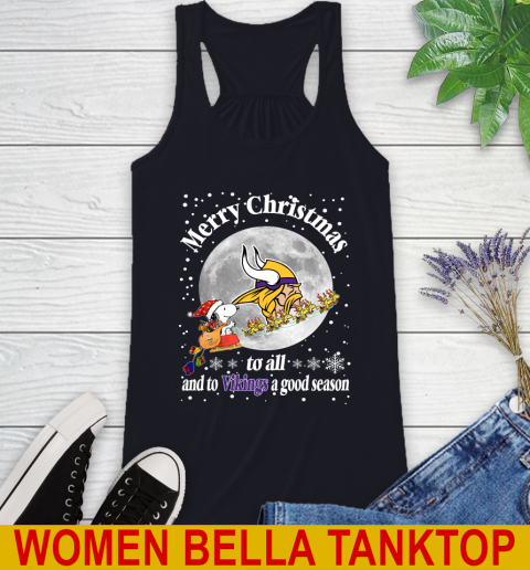 Minnesota Vikings Merry Christmas To All And To Vikings A Good Season NFL Football Sports Racerback Tank 8