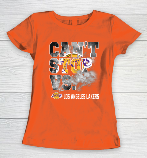 NBA Los Angeles Lakers Basketball Can't Stop Vs Women's T-Shirt 3