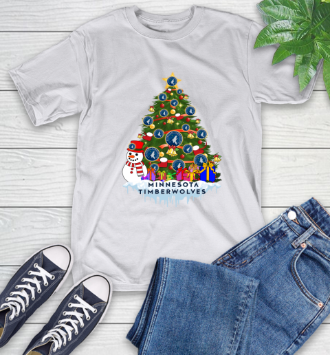 Minnesota Timberwolves Merry Christmas NBA Basketball Sports T-Shirt 12