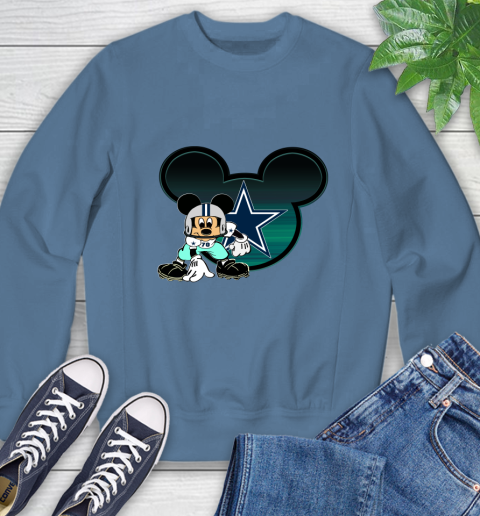 NFL Dallas Cowboys Mickey Mouse Disney Football T Shirt Sweatshirt 7