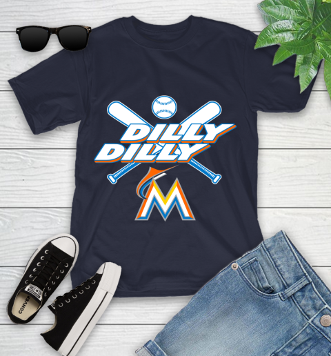 MLB Miami Marlins Dilly Dilly Baseball Sports Youth T-Shirt 3