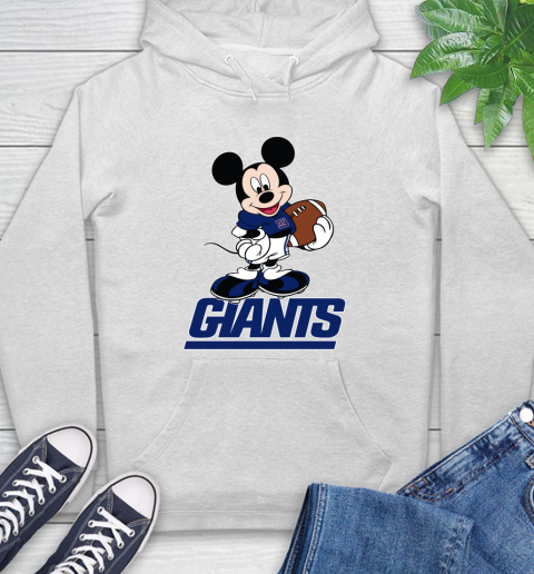 NFL Football New York Giants Cheerful Mickey Mouse Shirt Hoodie - Image 3