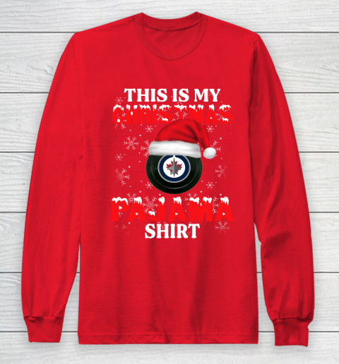 Winnipeg Jets This Is My Christmas Pajama Shirt NHL Long Sleeve T-Shirt 7