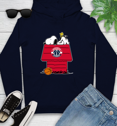 Washington Wizards NBA Basketball Snoopy Woodstock The Peanuts Movie Youth Hoodie 4