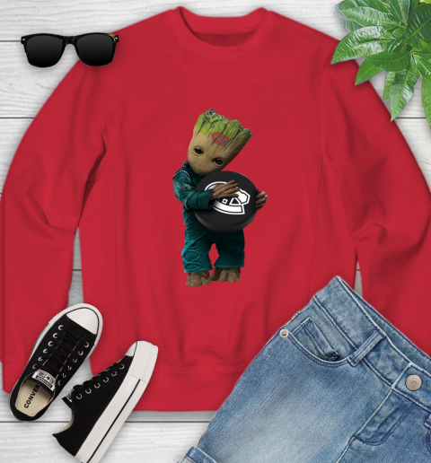 NHL Groot Guardians Of The Galaxy Hockey Sports Montreal Canadiens Youth Sweatshirt 9