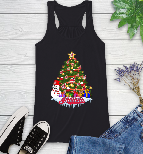 Cleveland Indians Merry Christmas MLB Baseball Sports Racerback Tank 2