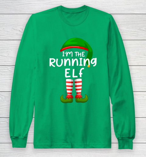 I m The Running Elf Funny Elf Family Matching Christmas Long Sleeve T-Shirt 4