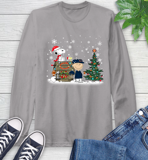 NFL Chicago Bears Snoopy Charlie Brown Christmas Football Super Bowl Sports Long Sleeve T-Shirt 6