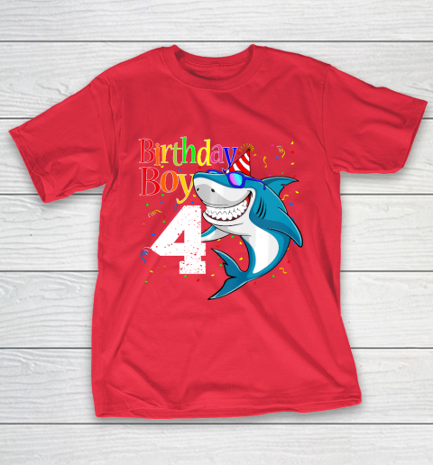 Kids 4th Birthday Boy Shark Shirts 4 Jaw-Some Four Tees Boys Kids 4th Birthday Boy Shark Shirts 4 Jaw-Some Four Tees Boys