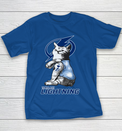 NHL My Cat Loves Tampa Bay Lightning Hockey Youth T-Shirt 6