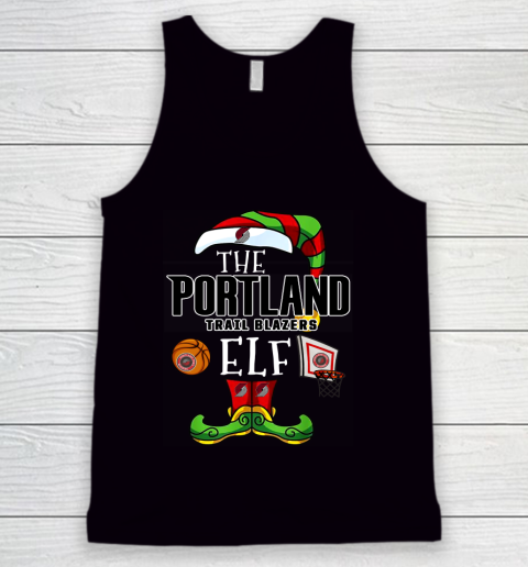 Portland Trail Blazers Christmas ELF Funny NBA Tank Top