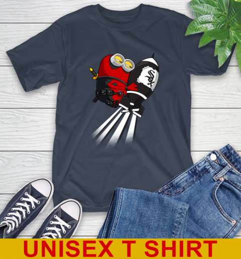 MLB Baseball Chicago White Sox Deadpool Minion Marvel Shirt T-Shirt 3