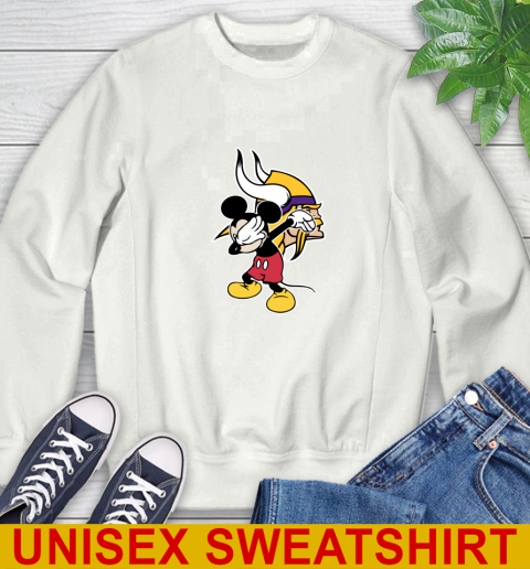 Minnesota Vikings NFL Football Dabbing Mickey Disney Sports Sweatshirt