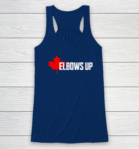 Elbows Up Canada True North Strong and Free Proud Canadian Racerback Tank 4